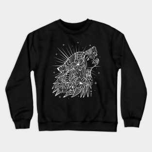 Woman Head Mystical Line Art Crewneck Sweatshirt